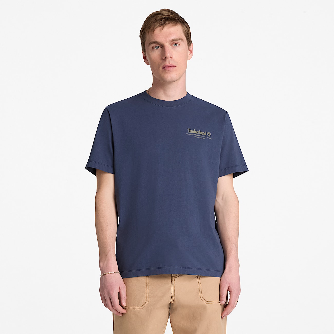 Mens Bootmakers ShortSleeve Graphic TShirt TBL Mood Indigo ALT1