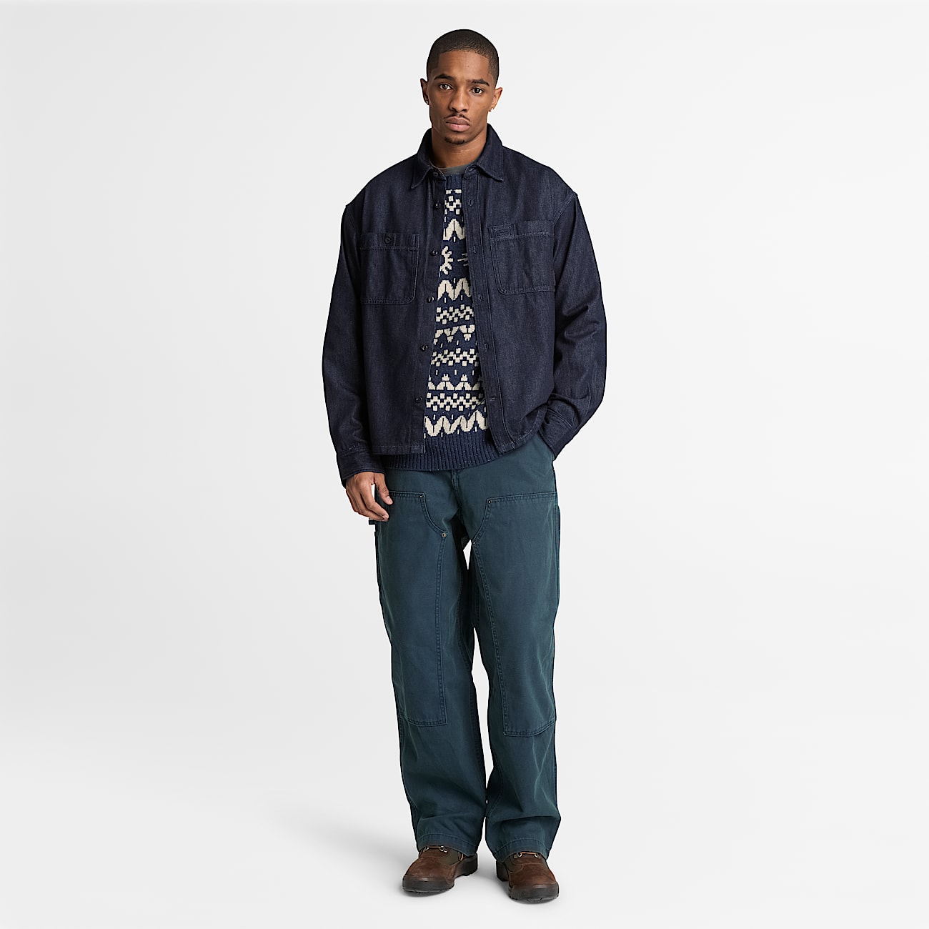 Mens Denim Pocket Shirt TBL Rinse Wash ALT2