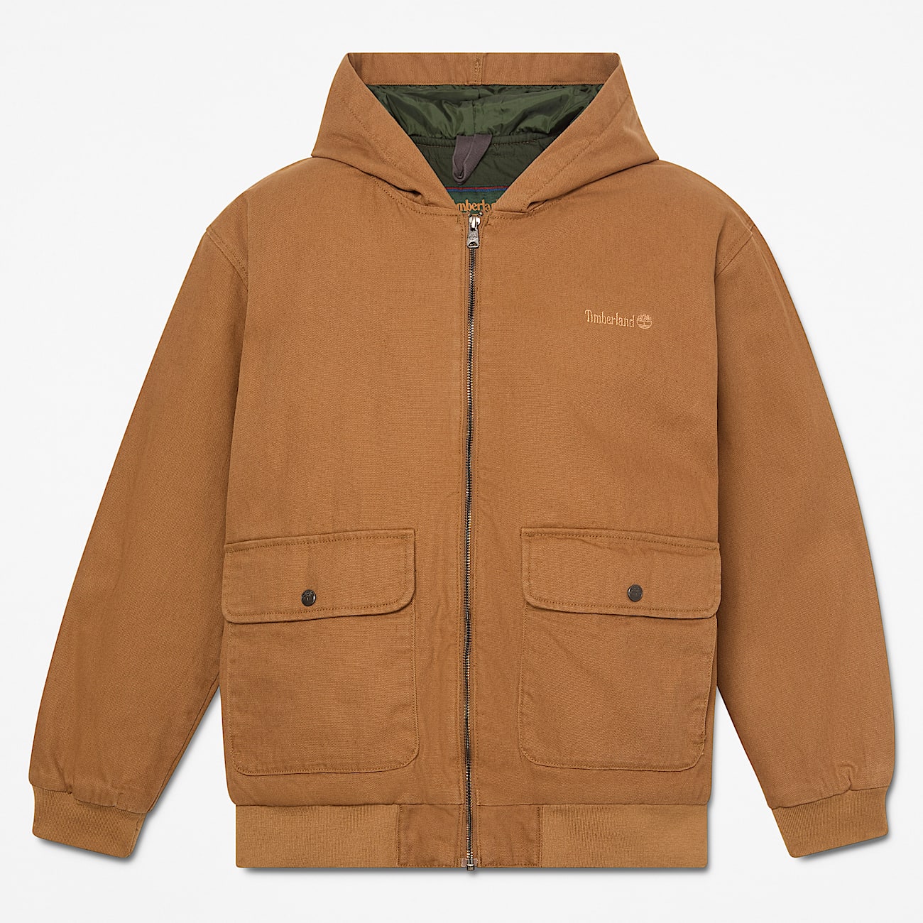 Mens Insulated Canvas Bomber TBL Dark Wheat HERO