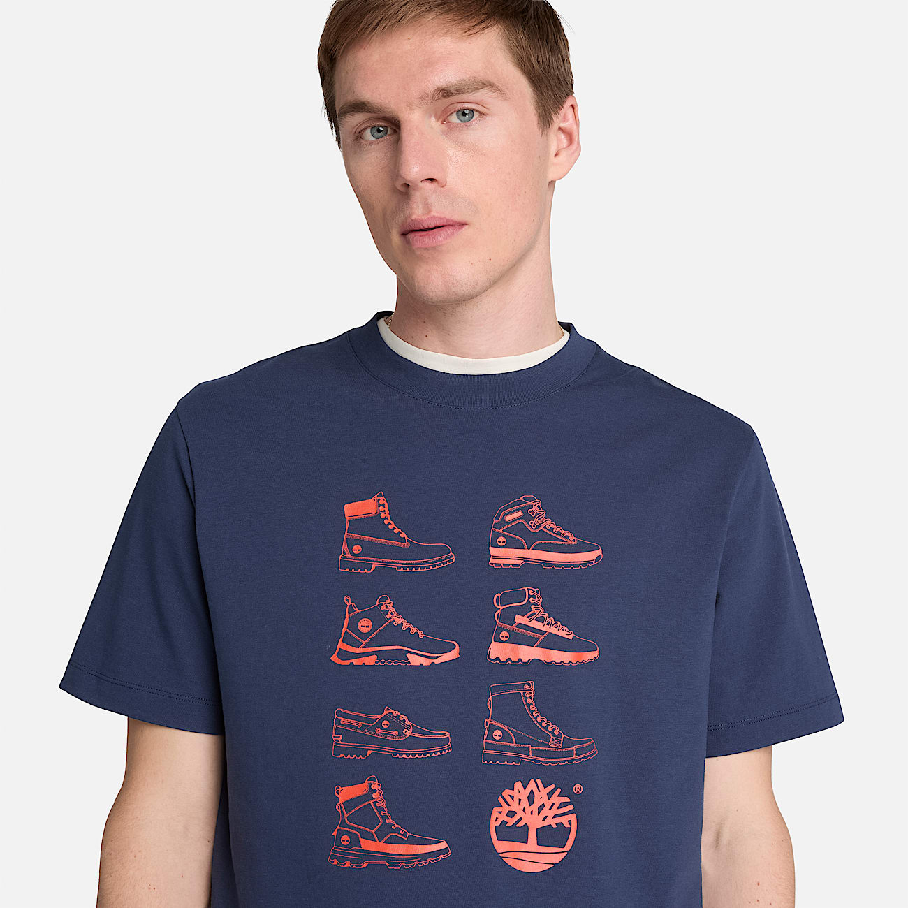 Mens Iconic Footwear ShortSleeve TShirt TBL Mood Indigo ALT3