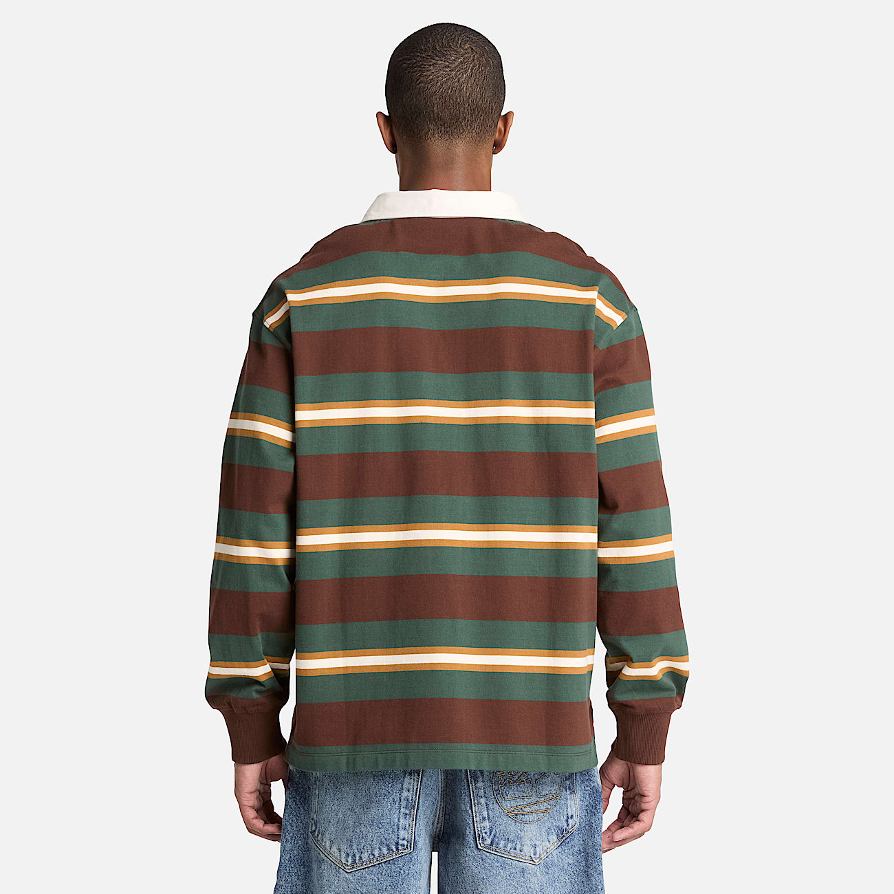 Mens LongSleeve Rugby Polo TBL Chicory Coffee Brown ALT8