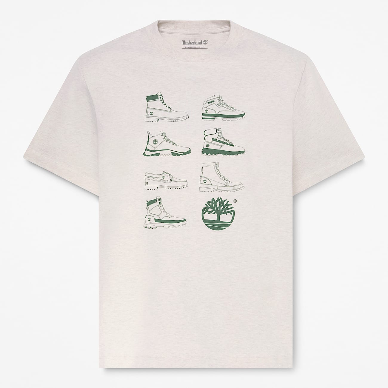 Mens Iconic Footwear ShortSleeve TShirt TBL Light Oatmeal Heather HERO