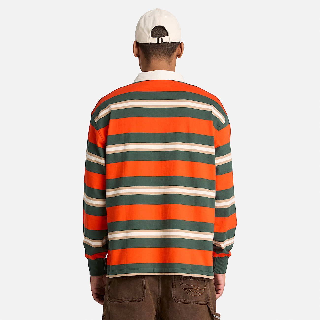 Mens LongSleeve Rugby Polo TBL Tangerine Tango ALT8