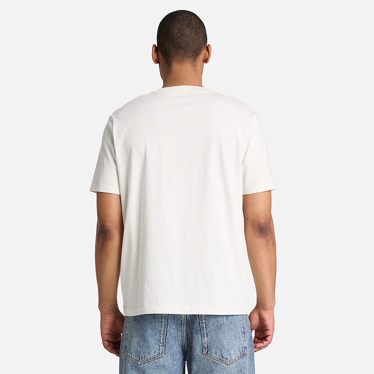 Mens Silicon Badge ShortSleeve TShirt TBL Vintage White ALT8