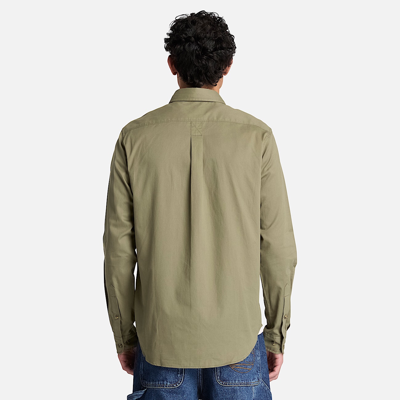 Mens Twill LongSleeve Shirt TBL Deep Lichen Green ALT8