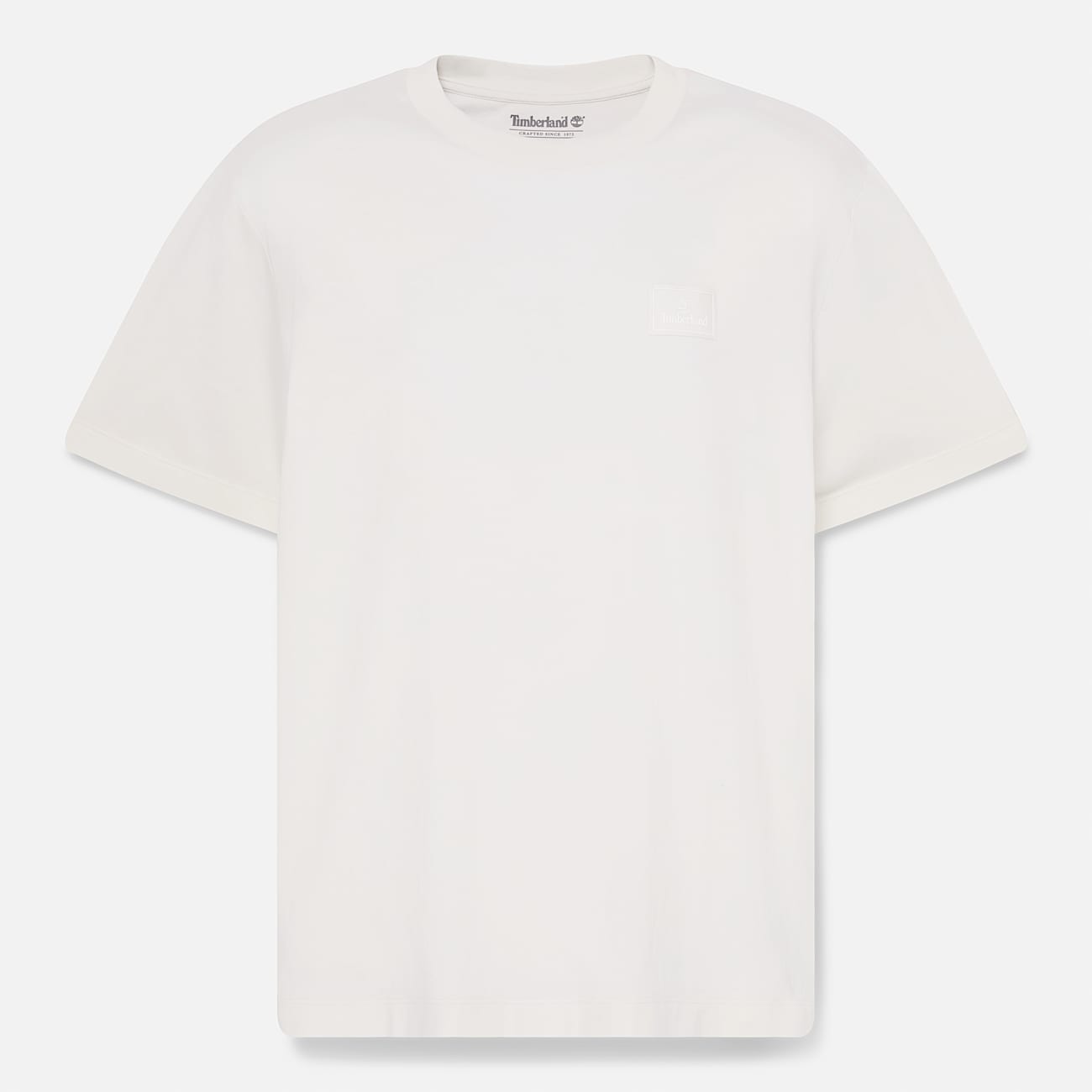 Mens Silicon Badge ShortSleeve TShirt TBL Vintage White HERO