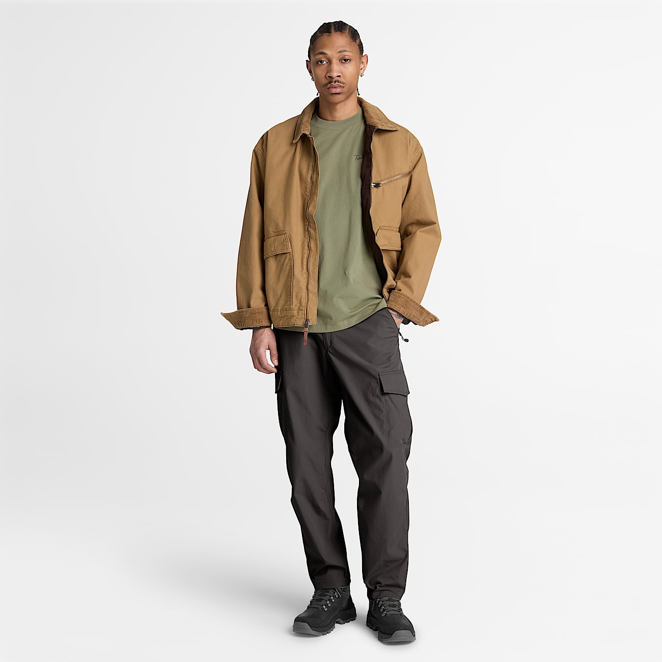 Mens QuickDry Stretch Cargo Pant TBL Vintage Black ALT2