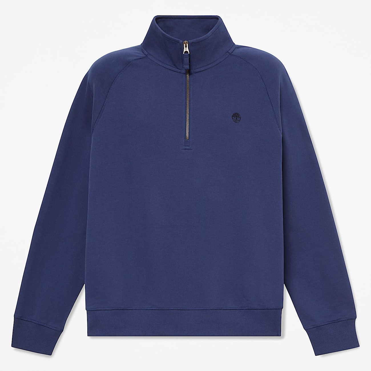 Mens Exeter River Embroidered Logo QuarterZip Sweatshirt TBL Dark Navy HERO