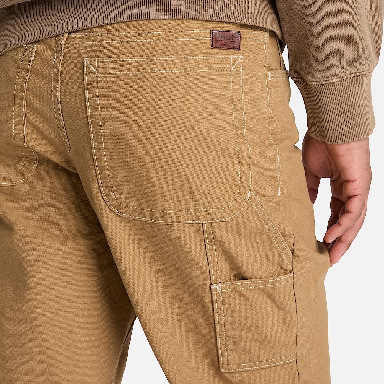 Mens Rindge Canvas Carpenter Pant TBL Medium Brown ALT3
