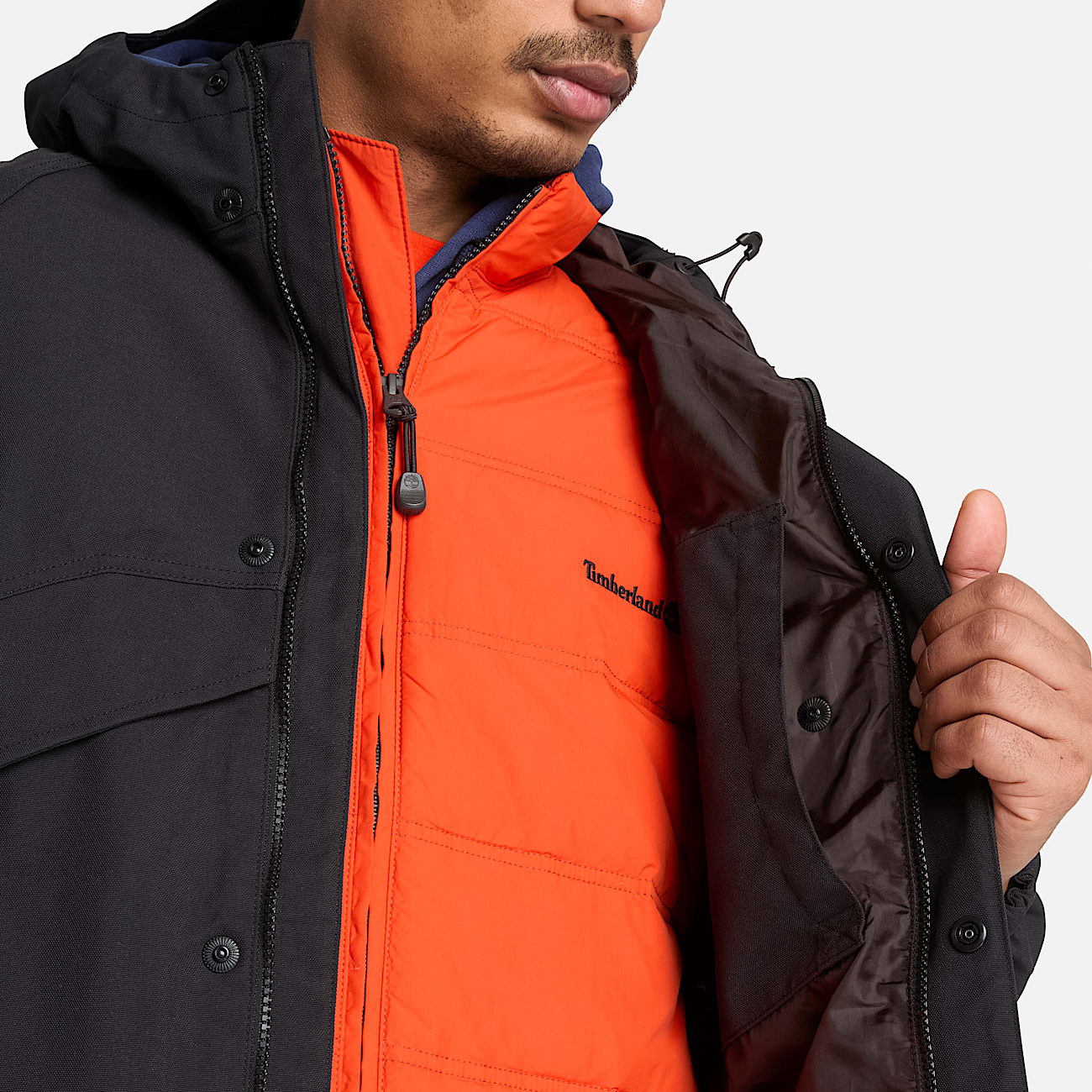 Mens Weatherline ArchiveInspired Parka TBL Black ALT3