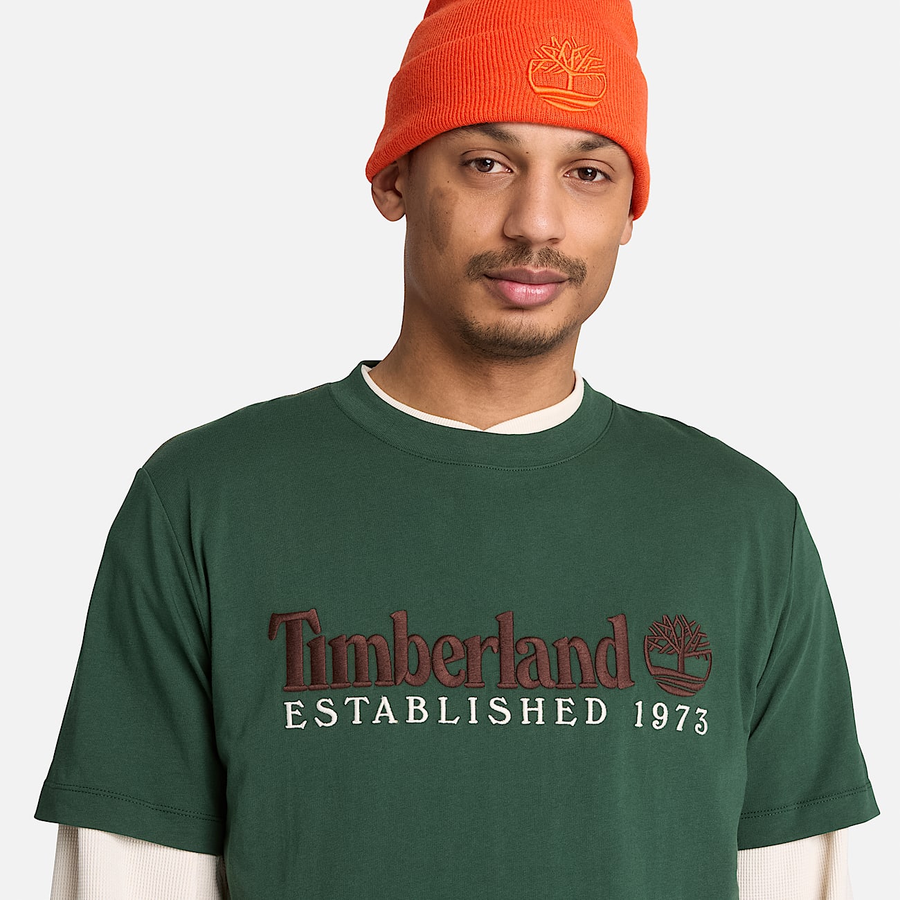 Mens Established 1973 Embroidered ShortSleeve TShirt TBL Sycamore ALT3