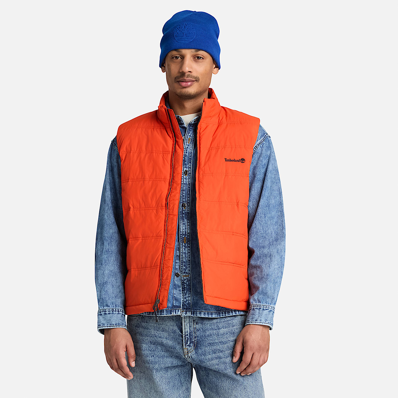 Mens Axis Peak Water Repellent Puffer Vest TBL Pureed Pumpkin ALT1