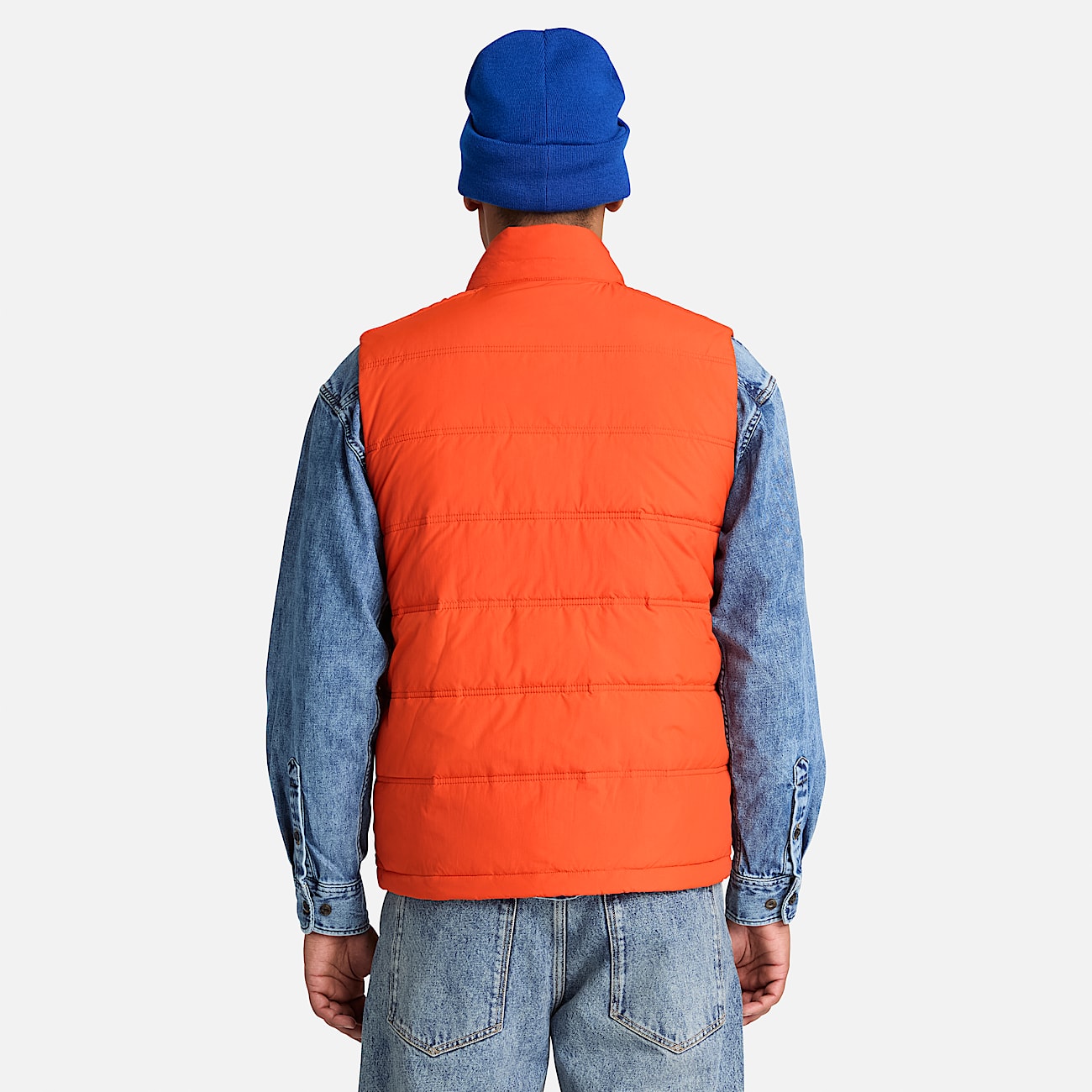 Mens Axis Peak Water Repellent Puffer Vest TBL Pureed Pumpkin ALT8