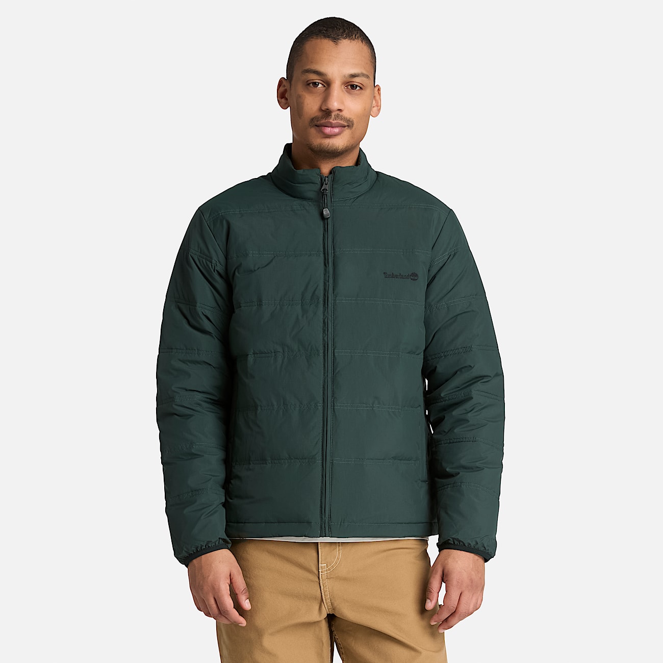 Mens Axis Peak Water Repellent Puffer Jacket TBL Dark Teal ALT1