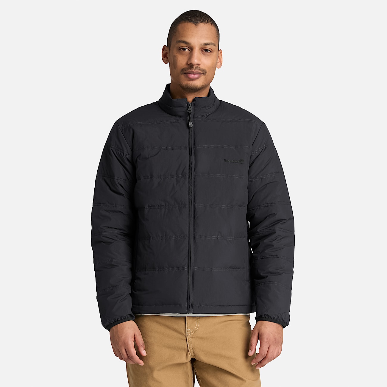 Mens Axis Peak Water Repellent Puffer Jacket TBL Black ALT1