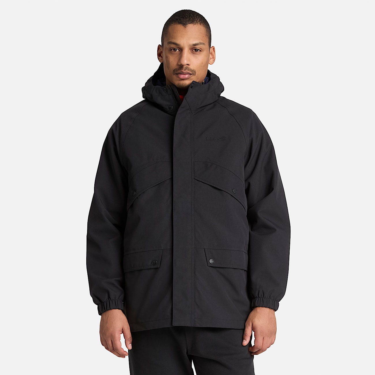 Mens Weatherline ArchiveInspired Parka TBL Black ALT1