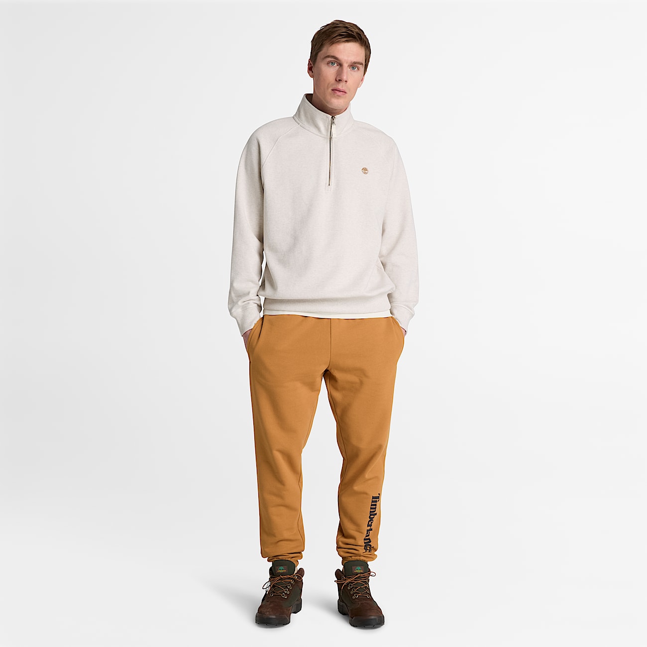 Mens Northwood Linear Logo Sweatpant TBL Wheat ALT2