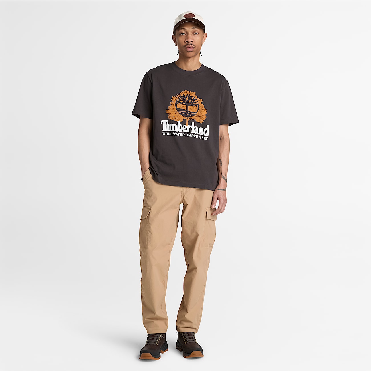 Mens Elements Graphic TShirt TBL Vintage Black ALT2