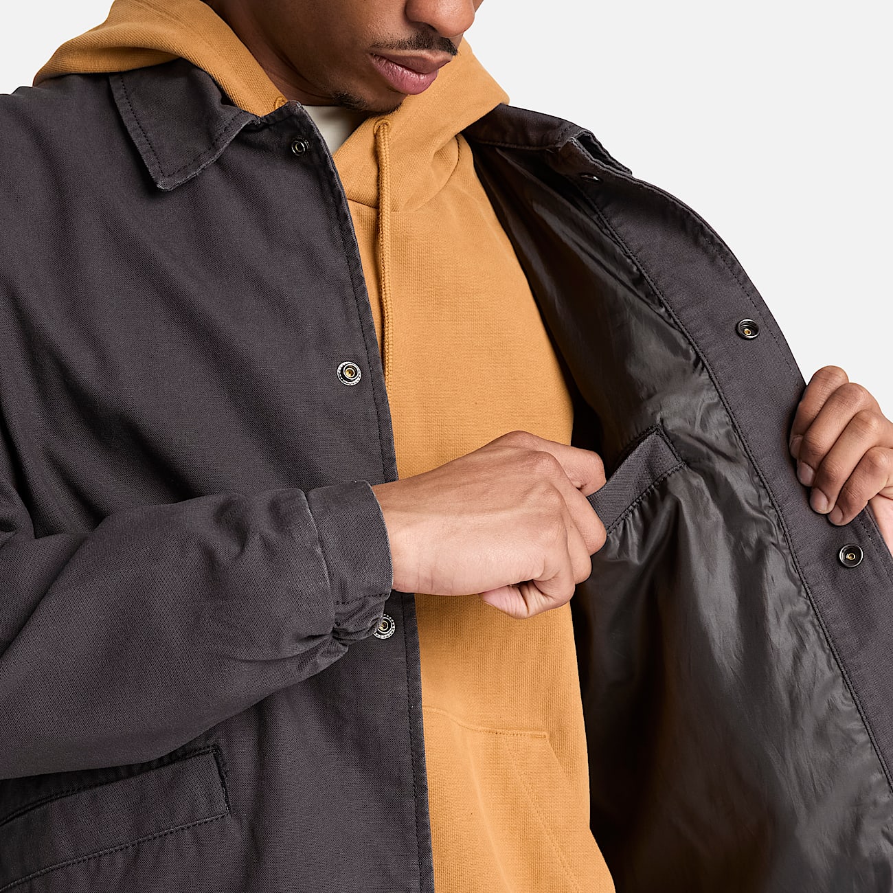 Mens Strafford Canvas Jacket TBL Vintage Black ALT3