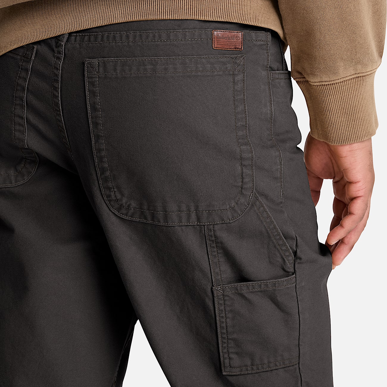 Mens Rindge Canvas Carpenter Pant TBL Vintage Black ALT3