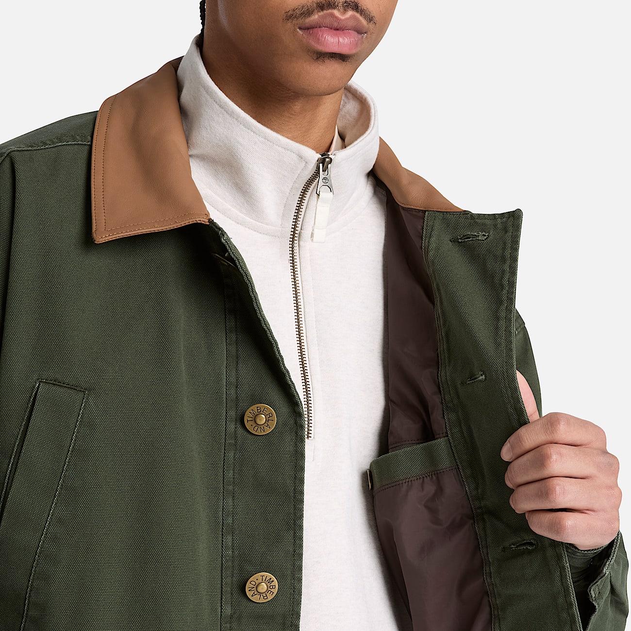 Mens Wenham Field Coat TBL Dark Green ALT3