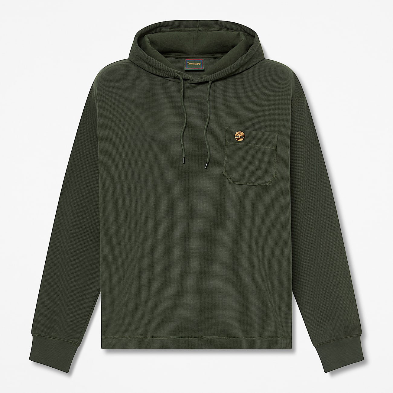 Sudadera con gorro Wharf River Waffle para Hombre TBL Verde oscuro HERO