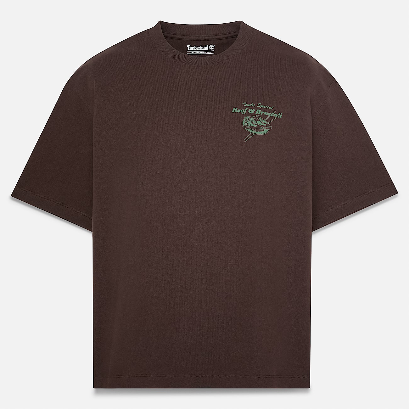 Playera Grfica Beef  Broccoli para Hombre TBL Marrn oscuro HERO