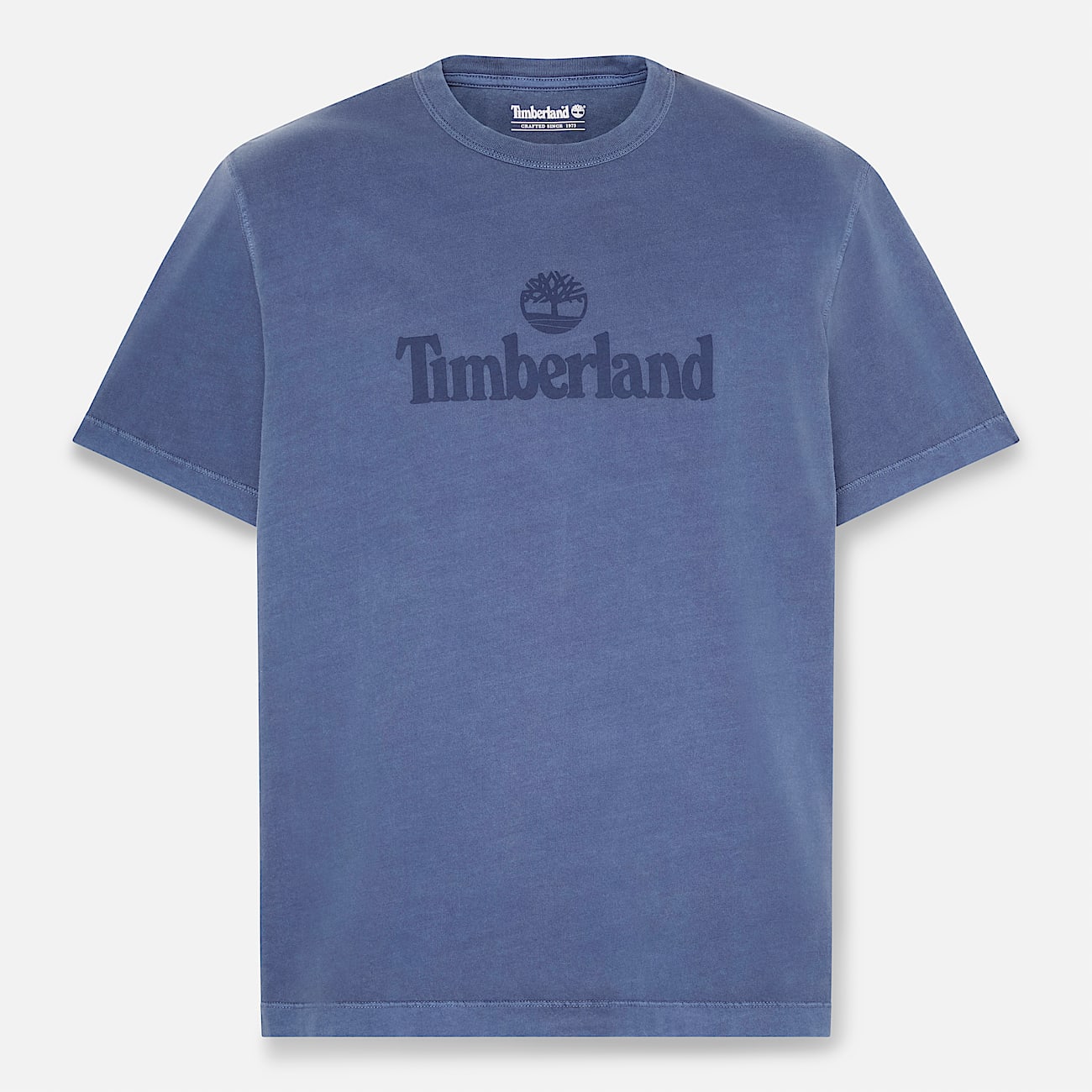 Mens South Cabot Garment Dye ShortSleeve TShirt TBL Dark Navy Wash HERO