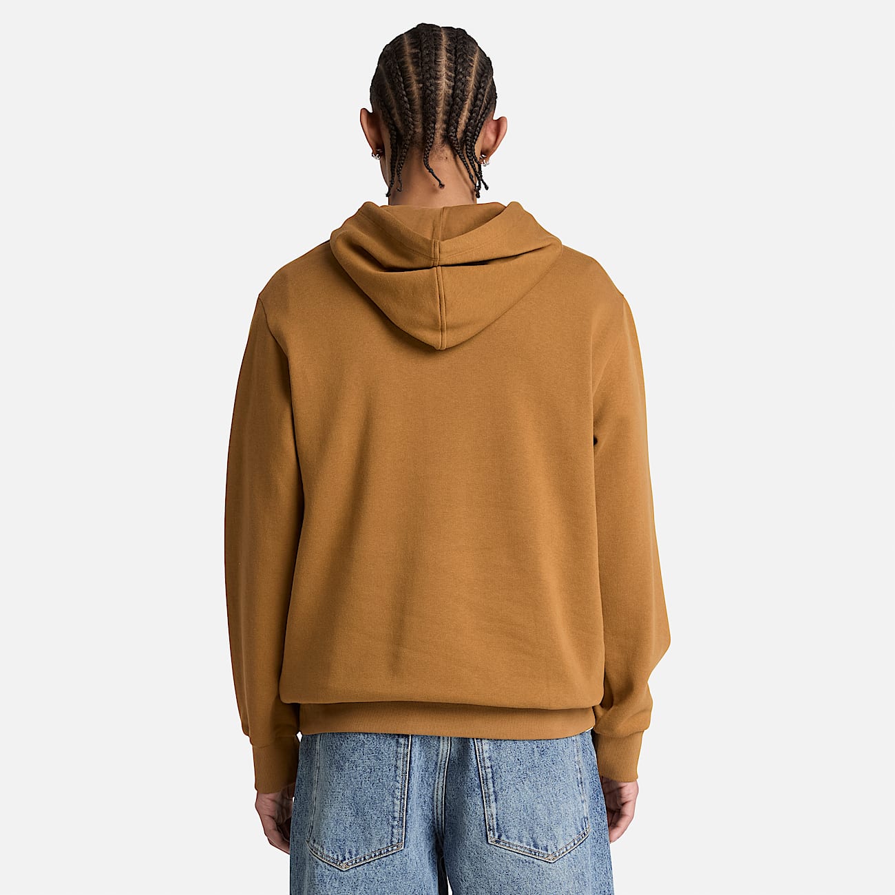 Mens Wareham Tree Logo Patch Hoodie TBL Dark Wheat ALT8
