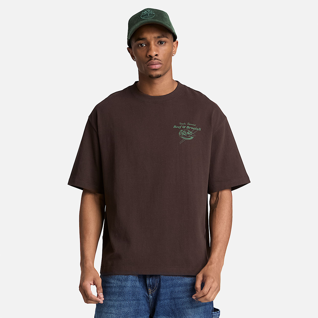 Playera Grfica Beef  Broccoli para Hombre TBL Marrn oscuro ALT1