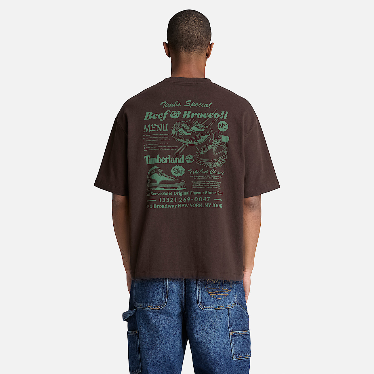 Playera Grfica Beef  Broccoli para Hombre TBL Marrn oscuro ALT8