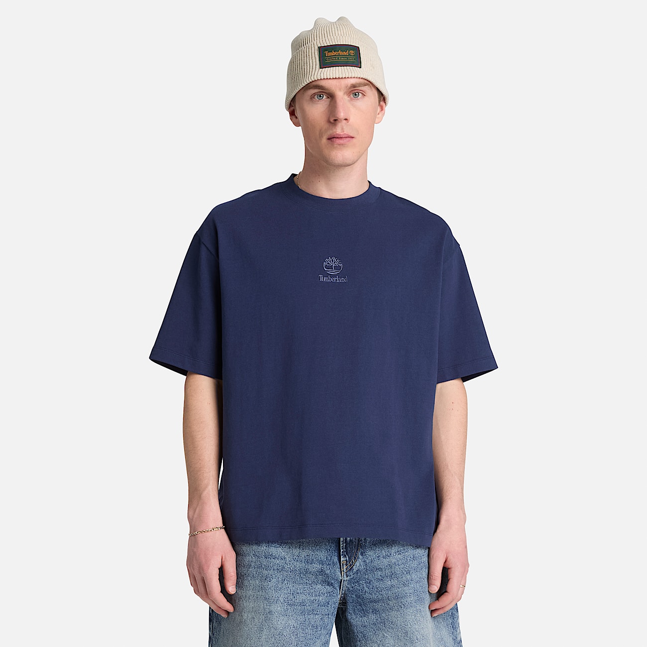 Mens Shorewood Heavyweight ShortSleeve TShirt TBL Dark Navy ALT1