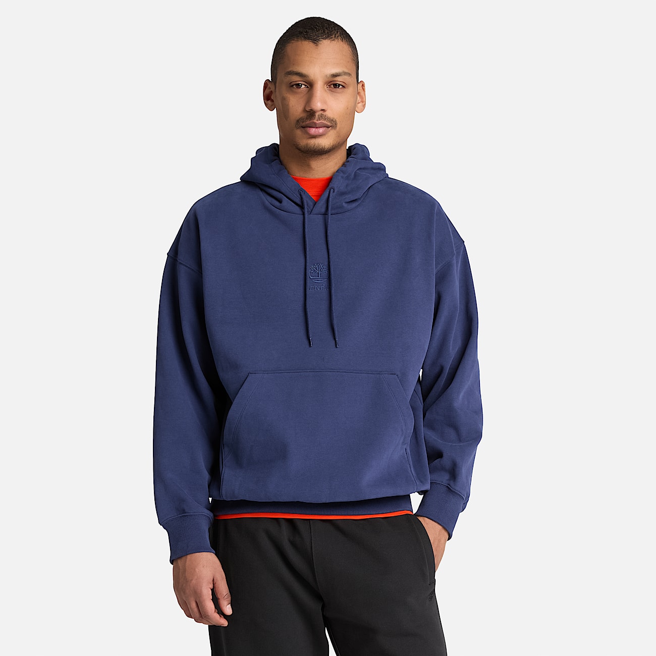 Mens Shorewood Heavyweight Core Hoodie TBL Dark Navy ALT1