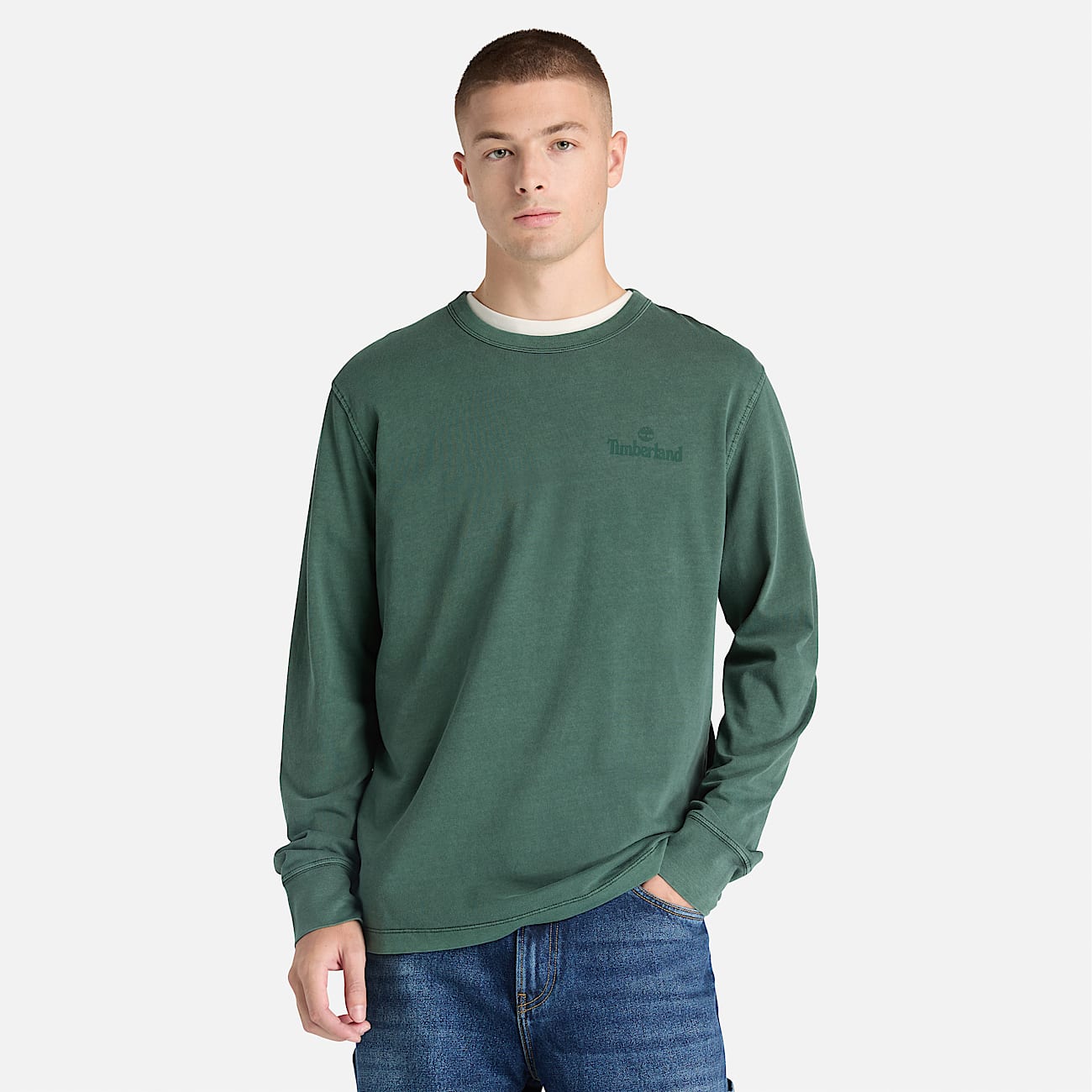 Men's South Cabot Garment Dye Long-Sleeve T-Shirt - thumbnail 2
