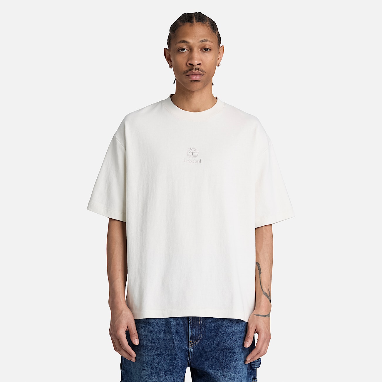 Mens Shorewood Heavyweight ShortSleeve TShirt TBL Vintage White ALT1