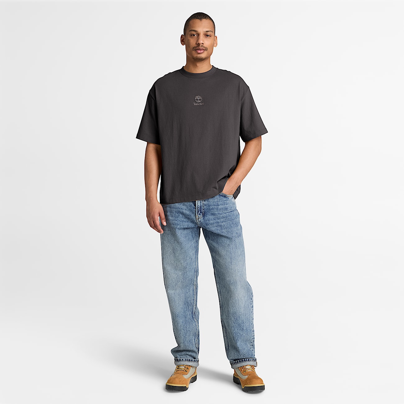 Mens Shorewood Heavyweight ShortSleeve TShirt TBL Vintage Black ALT2