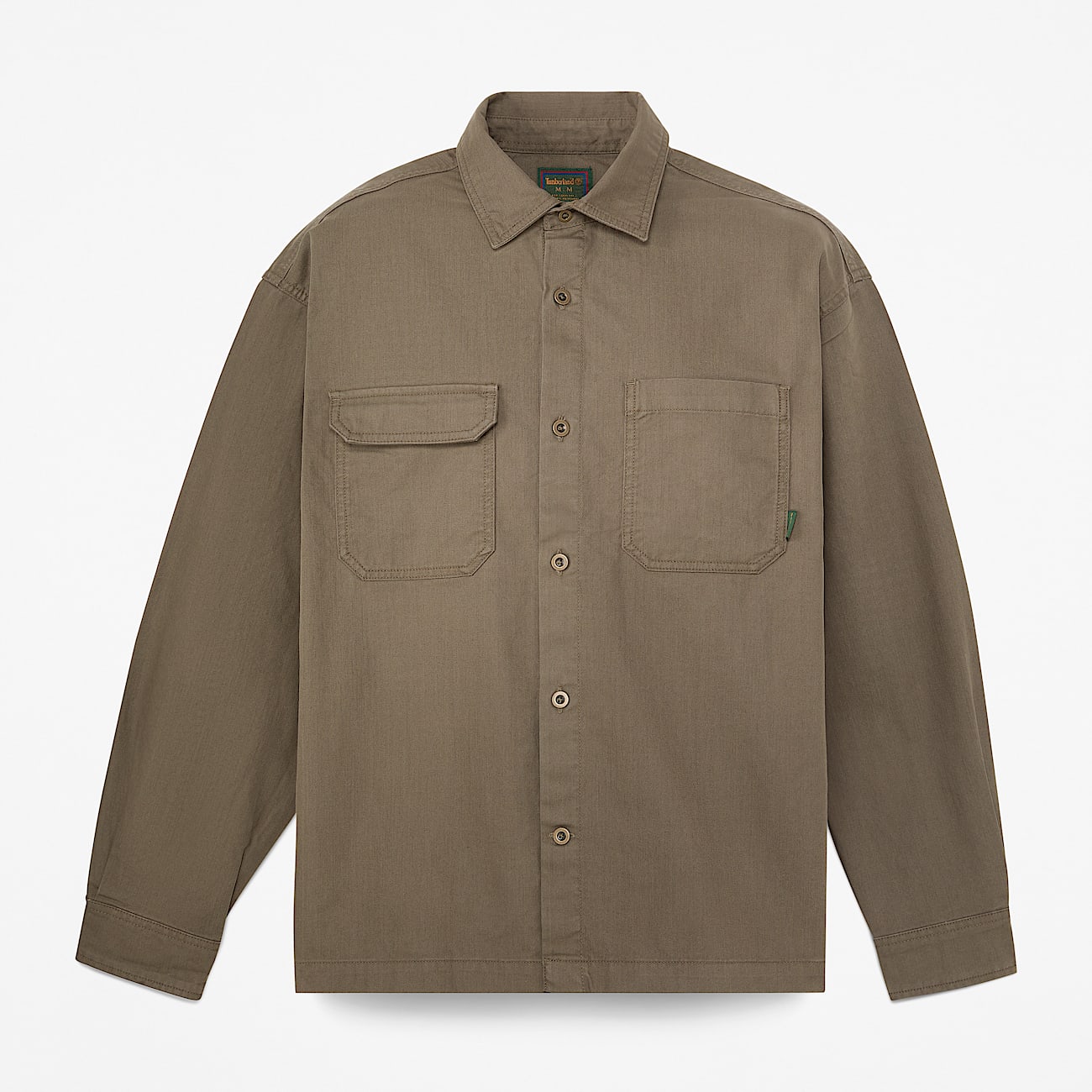 Mens Twill Overshirt TBL Dark Olive HERO