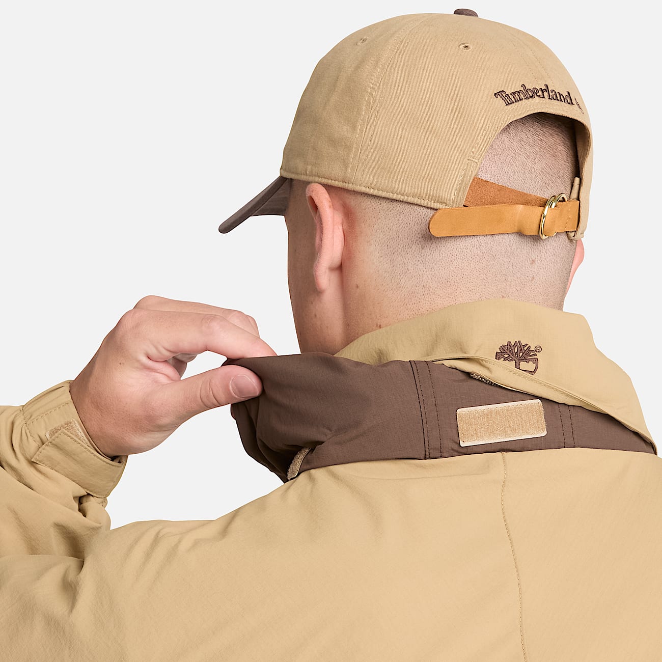 Timberland x BEAMS Nylon Zip Up Convertible Jacket TBL British Khaki ALT6