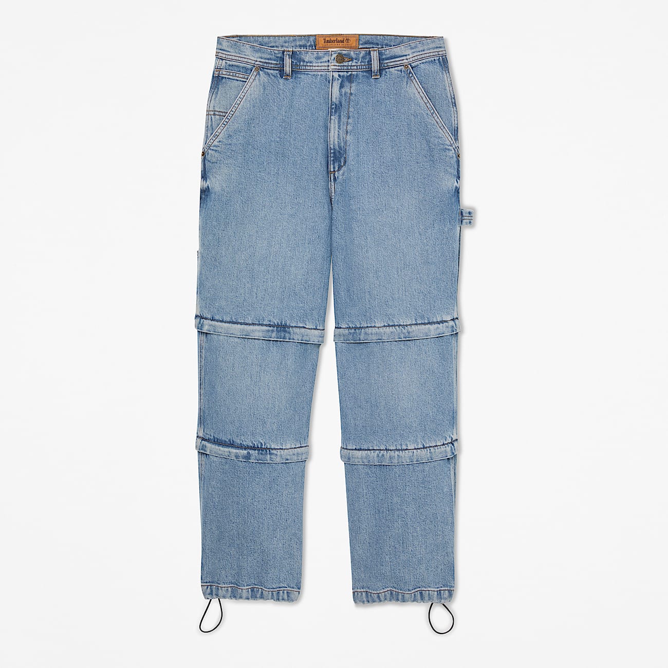 Timberland x BEAMS Denim Carpenter ZipOff Pant TBL Light Wash HERO