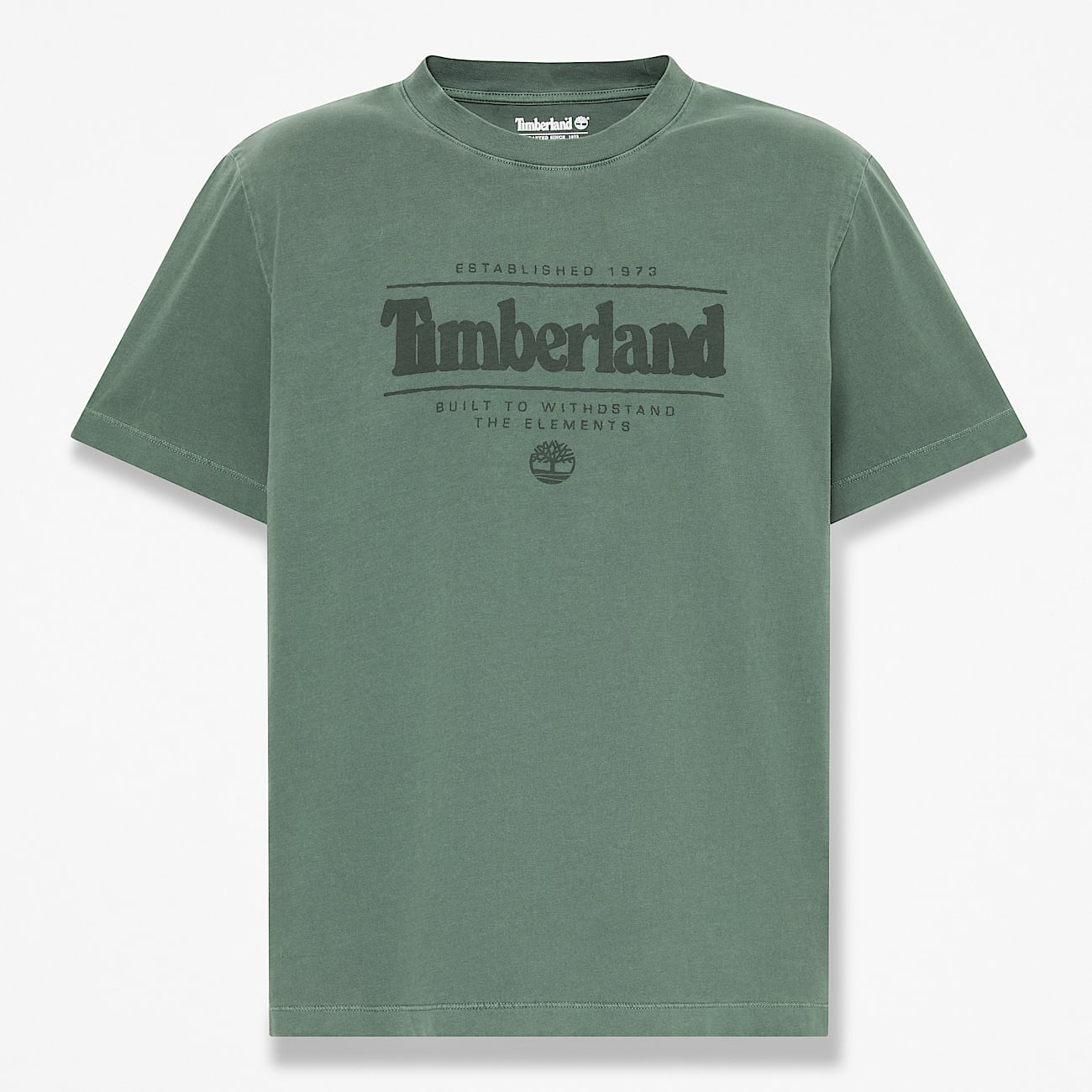 Mens Garment Dye ShortSleeve TShirt TBL Dark Green HERO