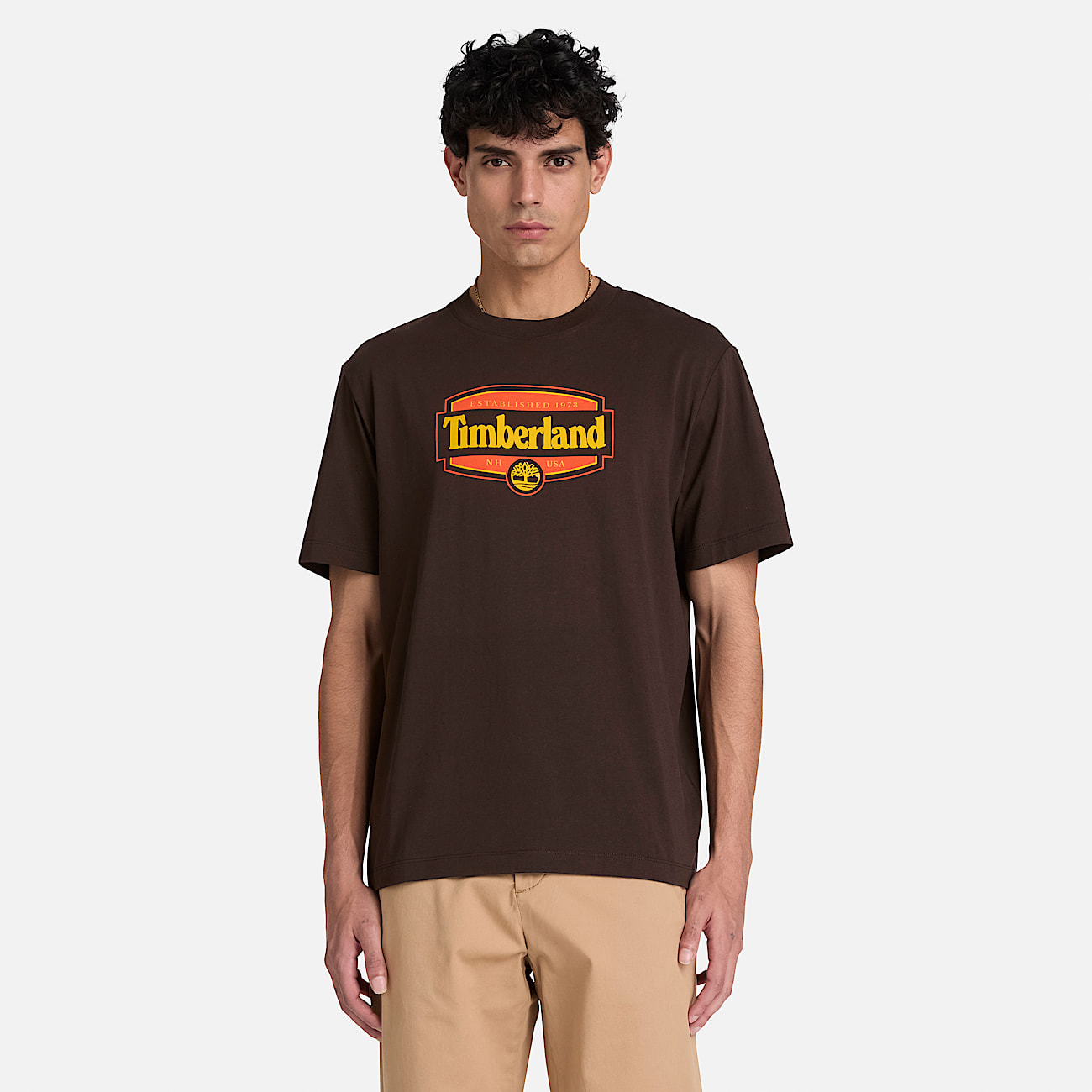 Mens Heritage Seal ShortSleeve TShirt TBL Dark Brown ALT1