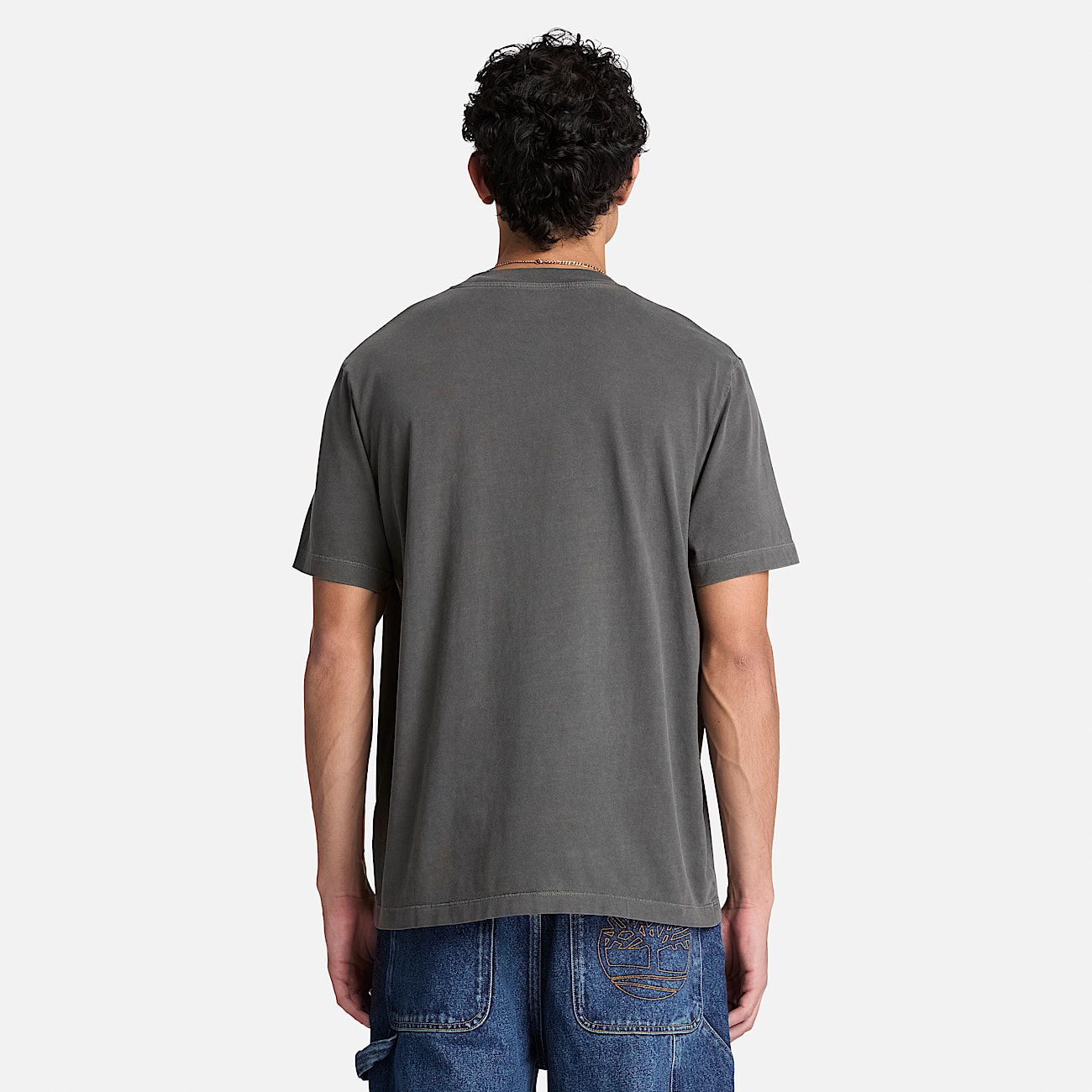 Mens Garment Dye ShortSleeve TShirt TBL Black ALT8