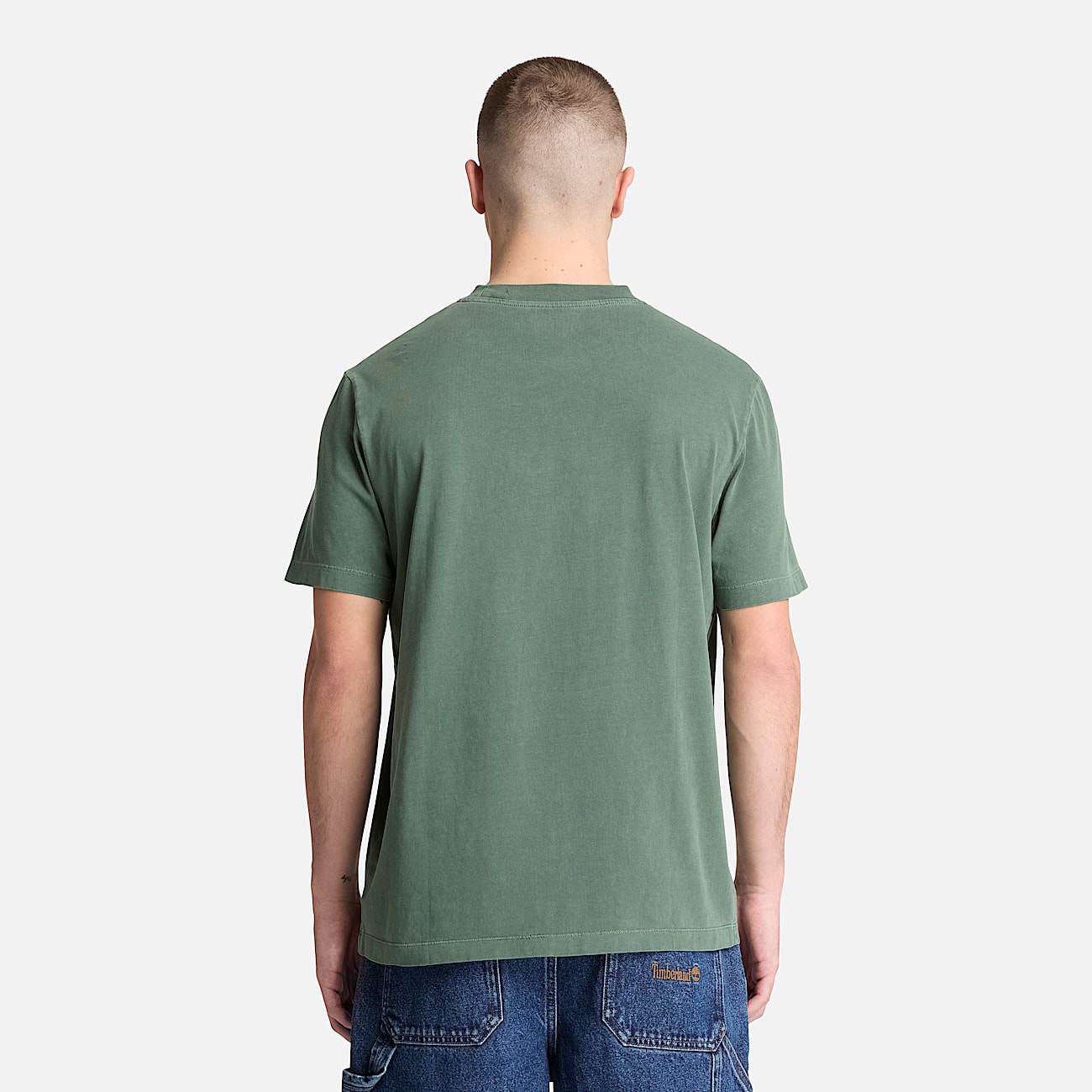 Mens Garment Dye ShortSleeve TShirt TBL Dark Green ALT8