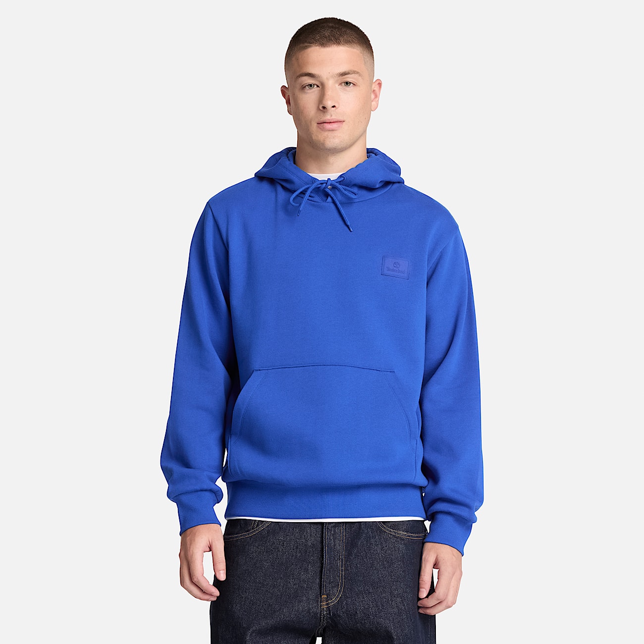 Mens Silicon Badge Hoodie TBL Cobalt Blue ALT1