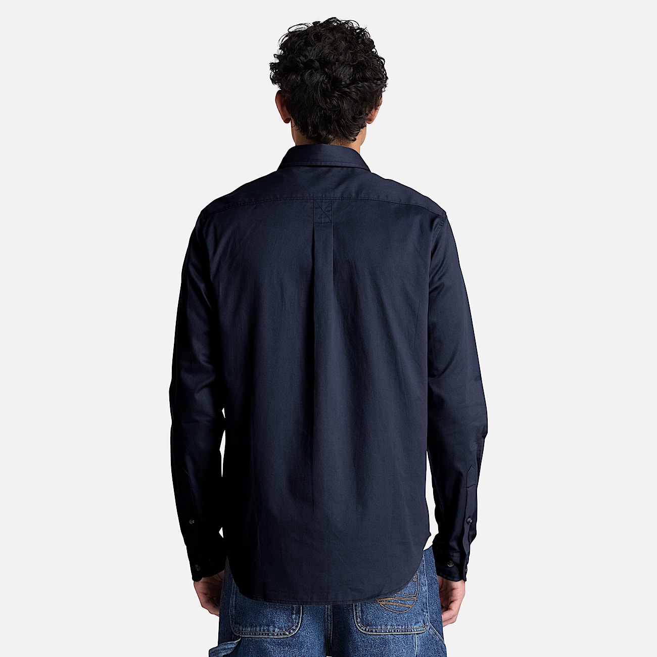 Mens Twill LongSleeve Shirt TBL Dark Sapphire ALT8