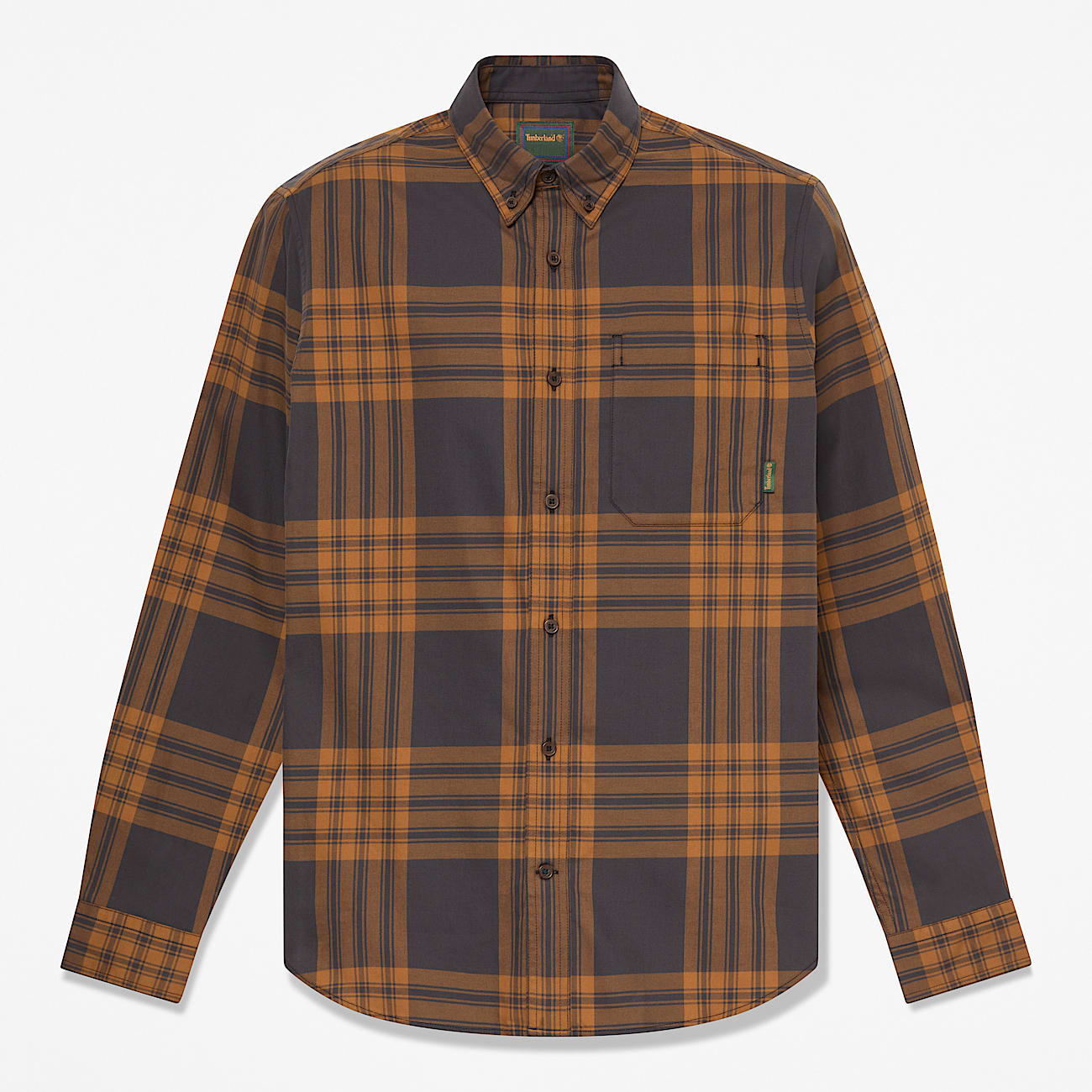 Mens Check Twill Shirt TBL Vintage Black HERO