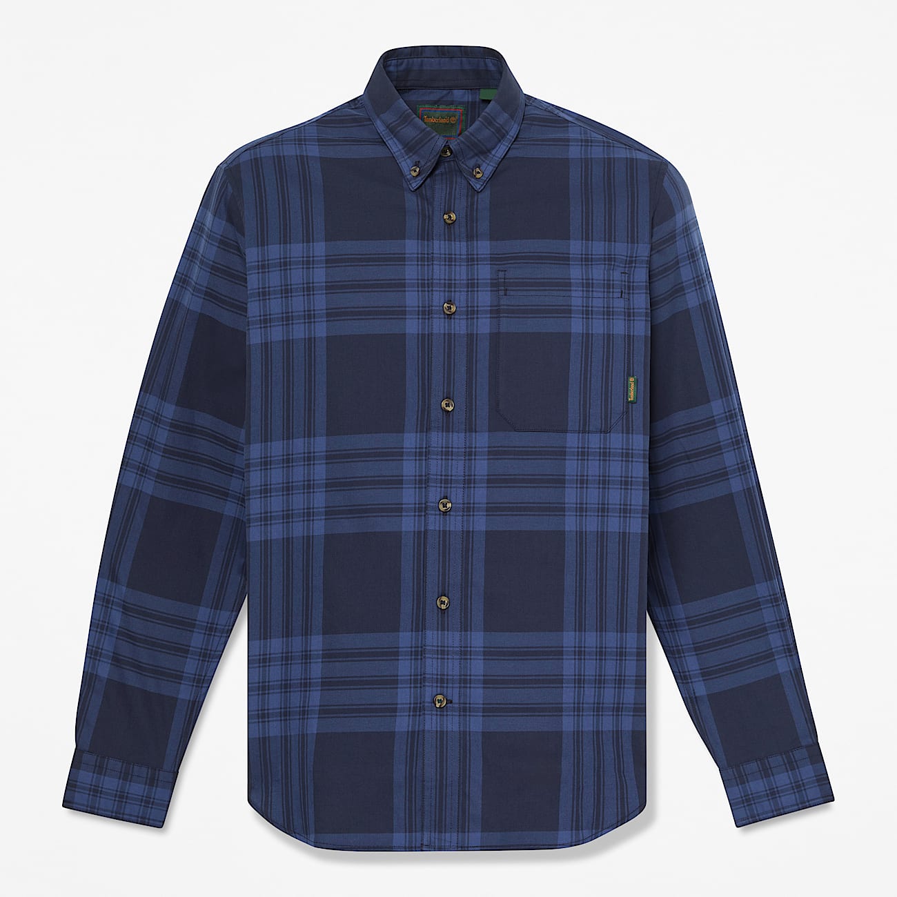 Mens Check Twill Shirt TBL Dark Sapphire HERO