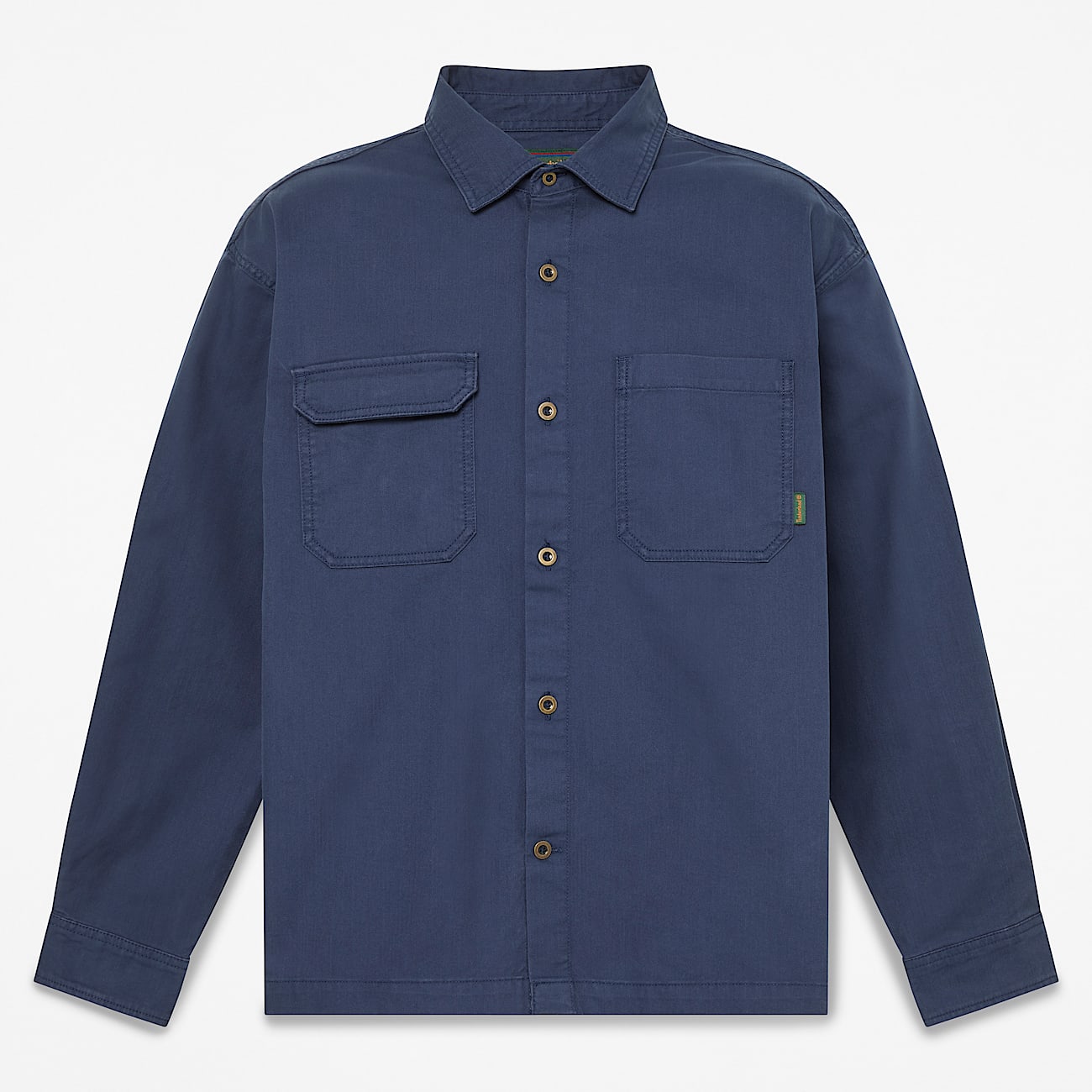 Mens Twill Overshirt TBL Mood Indigo HERO