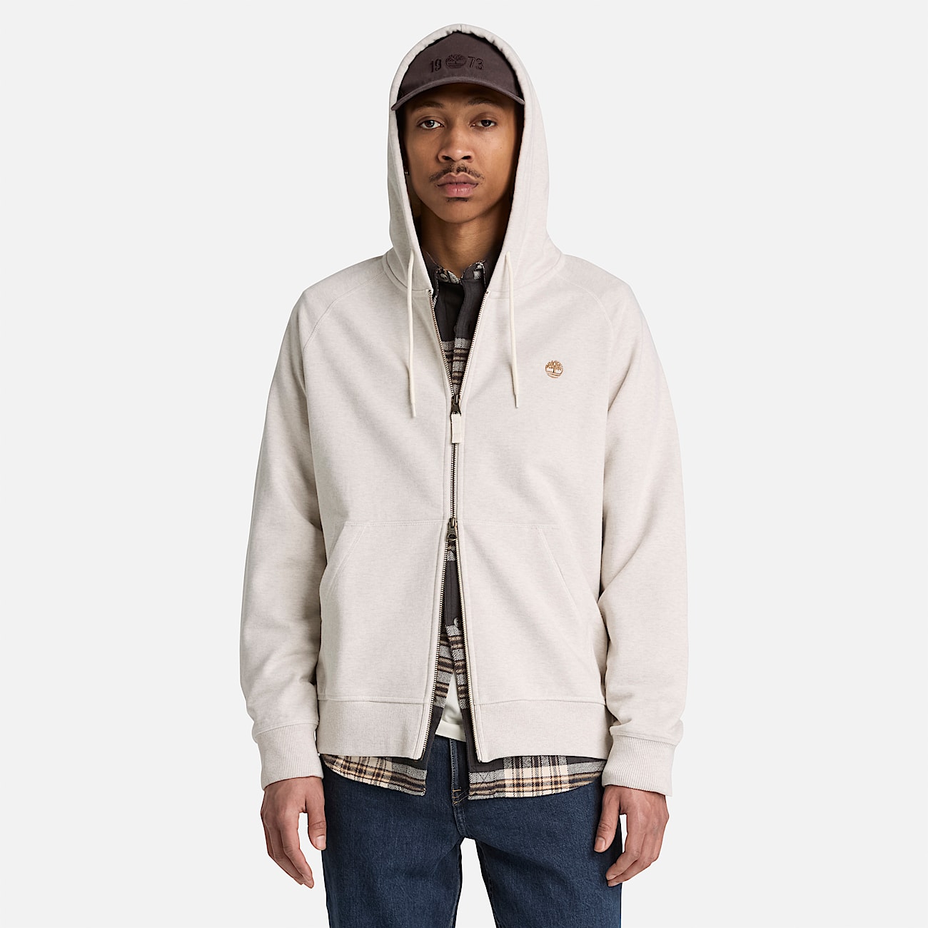 Mens Exeter River FullZip Hoodie TBL Light Oatmeal Heather ALT1