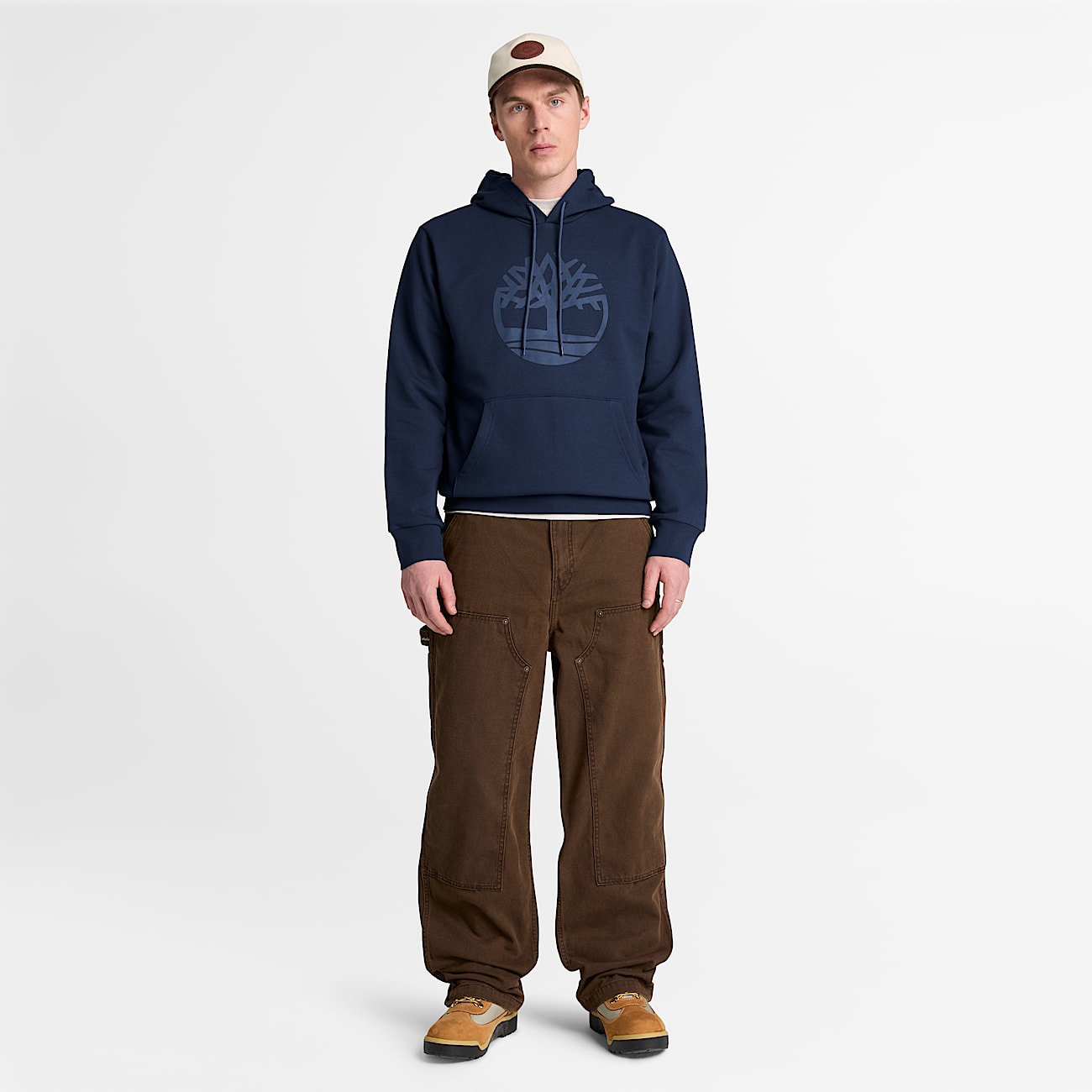 Mens Northwood Tree Logo Hoodie TBL Dark Sapphire ALT2